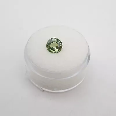 $2000 1ct ROUND CUT Natural Green Sapphire LOOSE GEM • £0.80