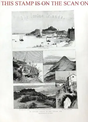 'An Autumn Cruise In The IONIAN Sea' By C W Wyllie (1) Original 1892 Print E13/F • £4.75