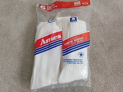 Vintage 1990s Ames Crew Length Cushioned Tube Socks Size 10-13 [5 PACK] • $34.25