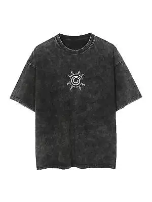 Seal Demon Naruto Anime Graphic Vintage Washed T-Shirt - Black • $6.50