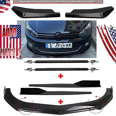 Front Bumper Lip Spoiler Splitter Side Skirt Rear Lip Body For Volkswagen Rabbit • $99.99