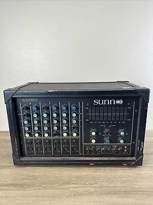 Sunn SX6350 350 Watt Powered Mixer Black - Powers On AS IS • $150