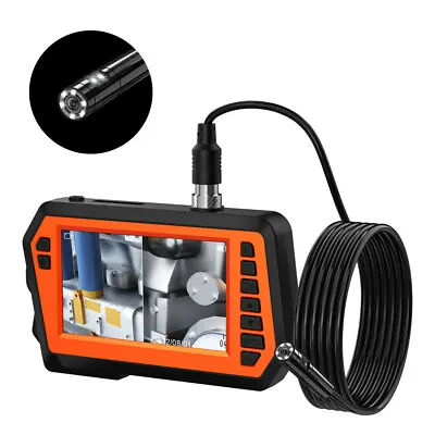 4.3inch 5M Dual Lens Endoscope Sewer Drain Pipe Cleaner Inspection Camera 1080P • $68.39