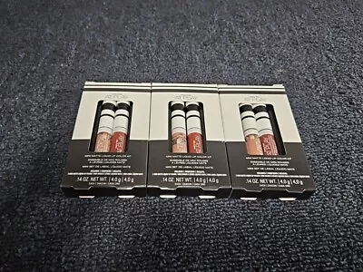 Lot Of 3 Mary Kay At Play Mini Matte Liquid Lip Color Kit Red Envy/Taupe That • $15.75