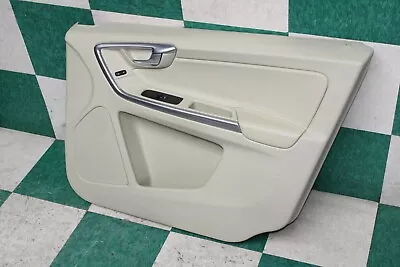 14-16 XC60 Tan RH Passenger RF Front Interior Door Trim Panel Silver Trim OEM • $89.99