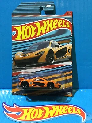 2022 NEW HOT WHEELS EXOTICS McLAREN P1 #2 ORANGE BRITISH SPORTS HYBRID SUPERCAR • $10.74