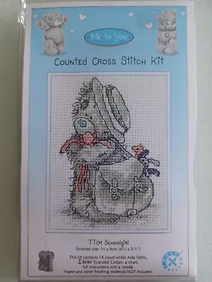 Me To You Cute Tatty Teddy Counted Cross Stitch Kit. 'schoolgirl'. • £9.50