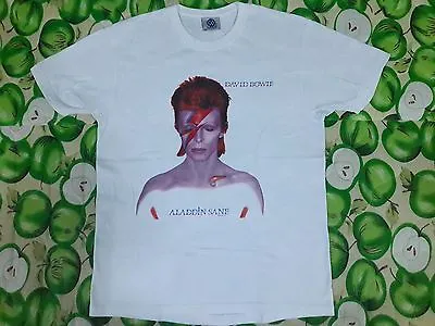 Vintage Rare David Bowie Aladdin Sane 1998 - T-rex Marc Bolan  White T Shirt S • $155