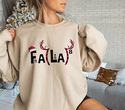 Funny  Christmas Math Teacher Sweatshirt Math Fa La La Sweater Teacher Gift • $27.99