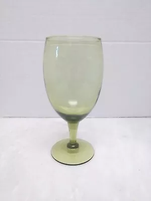 Vintage MCM Green Water Goblet • $14