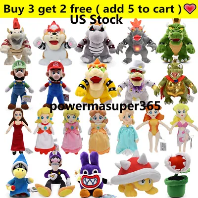 Anime Super Mario Bros Soft Plush Stuffed Doll Toys Kids Birthday Xmas Gifts US • $10.89