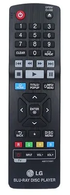 Genuine LG BLU RAY Player Remote Control For BP530R / BP530 / BP630 / BP645 • £12.95