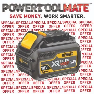 DeWalt DCB546 18v/54v FLEXVOLT XR 6.0Ah Li-ion Battery Pack Genuine • £94.99