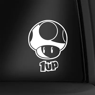 1Up Mushroom 5 Inch Vinyl Decal Mario Sticker New! Multiple Colors Available! • $3.99