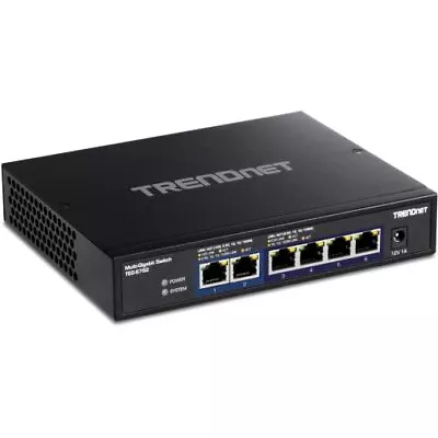 TRENDnet 6-Port 10G Switch 4 X 2.5G RJ-45 Base-T Ports 2 X 10G RJ-45 Ports • $154.67