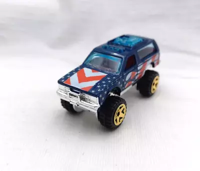 Hotwheels Stars And Stripes Chevy S10 Blazer Blue Die Cast • $7.99