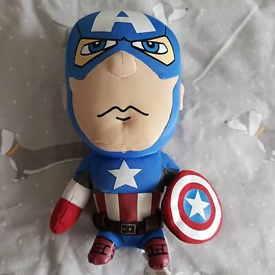 Marvel Avengers Captain America 10  Talking Plush Soft Toy Figure • £3