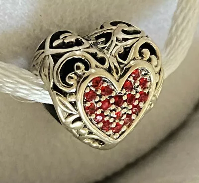 Chamilia Disney Beauty And The Beast Belle's Heart Bead **Genuine & Brand New** • £30