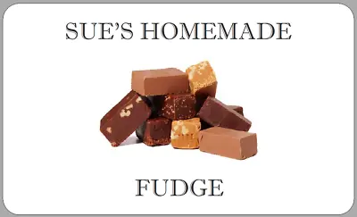 Homemade Fudge Sweet Stickers Personalised Handmade Confectionary Labels • £2.70