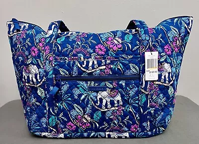 NWT Vera Bradley Large Tote Kerala Elephants 20x14” • $64.99