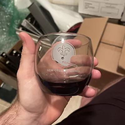 $14.99 • Buy Vintage NFL NEW ORLEANS SAINTS Glass 1960's Smokey Grey