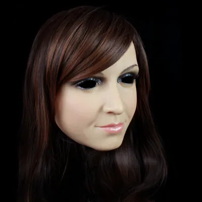  Silicone Mask Movie Props Realistic Female Face Masks Crossdressing • $159