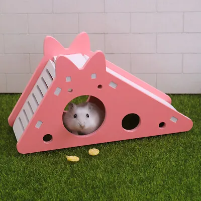 £2.99 • Buy Hamster Hideout House Cage Accessories Slide Ladder Guinea Pig Pet Exercise Toy
