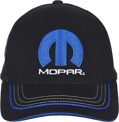 Mopar Baseball Cap Embroidered Logo Car Auto Racing Hat Black Official Licensed • $19.99