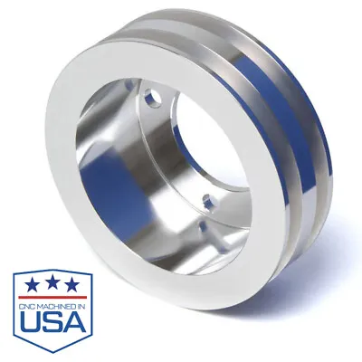 Small Block Ford Crank Pulley SBF 289 302 351W 351C  2 Groove 4 Bolt Dampener 2V • $69.95