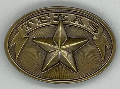 Bergamot Belt Buckle 1979 Texas Star Cowboy Belt Buckle Made In USA • $24.95