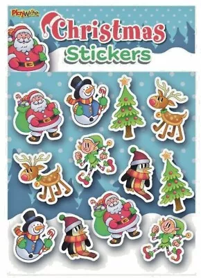 £0.99 • Buy NEW Christmas Stickers 12x11.5cm. Kids Stockings /Party Bag Filler Favour Gifts