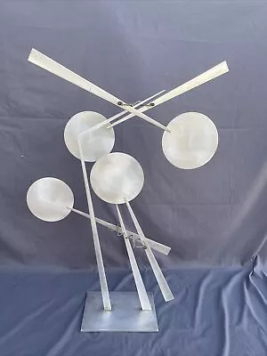 1980 Jerome Kirk Original Aluminum Kinetic Mobile Sculpture “Mixed Doubles” • $21000