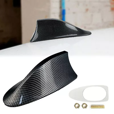 1Pc Black Carbon Fiber Shark Fin Car Roof Antenna Radio FM / AM Signal Aerial • $16.68