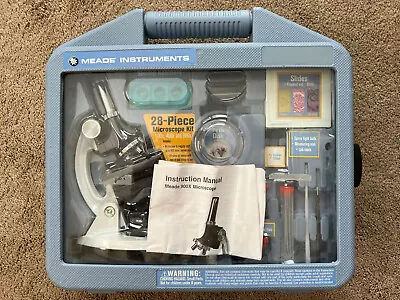 Meade 28 Piece Microscope Kit 100x 400x And 900x.  New With Missing Parts • $19.99