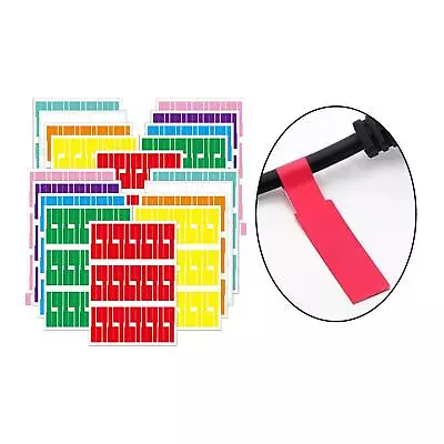 600x Cable Marker Sticker Tear Resistant Paper Tag 20 Sheets A4 Self-Adhesive • £12.95