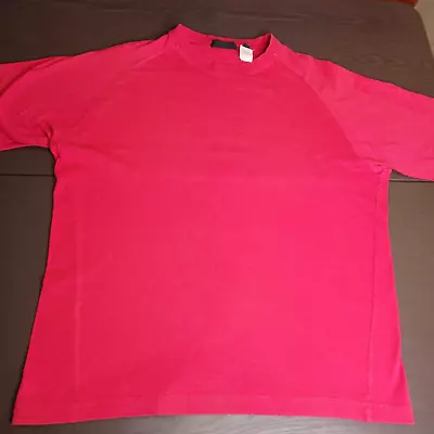 $28 • Buy Vintage 90’s Versace V2 Classic Italy T Shirt. Red W Spellout On Arm.  Size XL