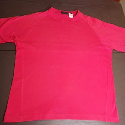 $28 • Buy Vintage 90’s Versace V2 Classic Italy T Shirt. Red W Spellout On Arm.  Size XL