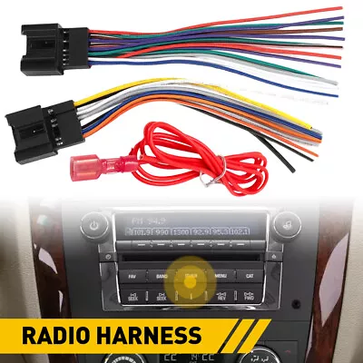 Aftermarket Car Stereo Radio Wiring Harness Adapter For 2007-2014 Cadillac Chevy • $10.79