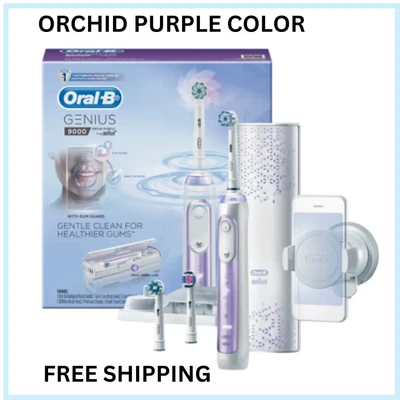 $250 • Buy Oral B Genius 9000 Electric Toothbrush Orchid Purple With Smart Travel Case