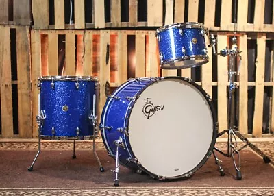 Gretsch USA Custom Blue Glass Drum Set - 14x249x1316x16 - SO#1337246 • $3679