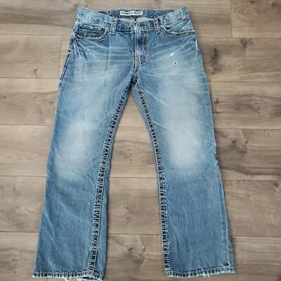 Mens Express KINGSTON Classic Fit Regular Rise Boot Cut Jeans 34x32 ~ 34x30 • $33.99