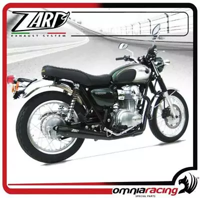 Zard Conical Black Inox Racing For Kawasaki W800 - Full Exhaust System • $1877