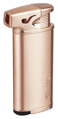 Vector Elio Angled Flame Pipe Lighter W/ Built-in Tamper Rose Gold - 8280 • $32.95