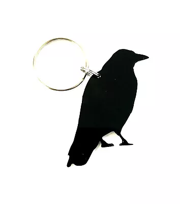 Crow Bird Keyring Keychain Bag Charm Gift In Black • £2.95