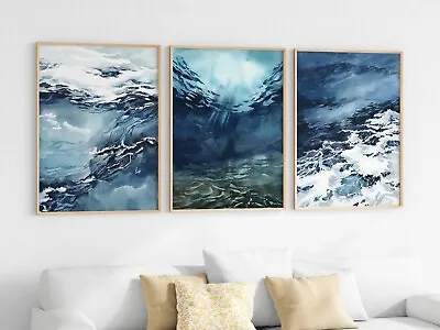 Nautical Scene Set Of 3 Wall Art Prints Home Décor • £8.99