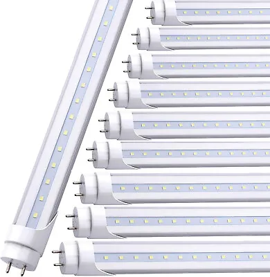 Ballast Bypass LED Tubes 4ft Clear Milky 3000K 4' T8 Shop Lamps 25 - 100 Pack • $117.85