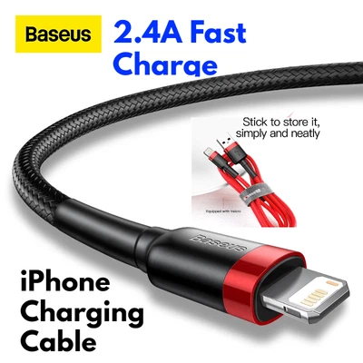 $11.90 • Buy Baseus 2.4A USB Fast Charging Cable Cord For IPhone 14 13 12 11 XS XR 8 7 IPad