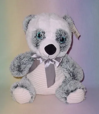Holiday Time Panda Bear * Gray/white * Big Blue Eyes * Cute * New * 15 Inch • $17.08