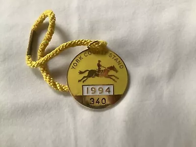 Horse Racing Members Enamel Badge - YORK 1994 • £3