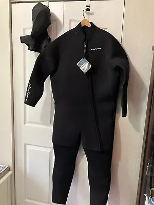 NeoSport Waterman 7mm Farmer John Scuba Diving Wetsuit Men's Black Size XL  New • $135